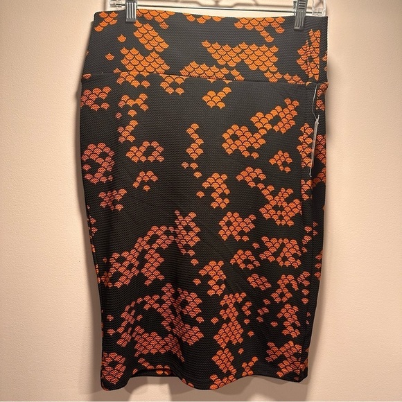 LulaRoe Cassie Pencil Skirt Stretchy High Wide Waist Band Large 14-16 - Picture 8 of 12